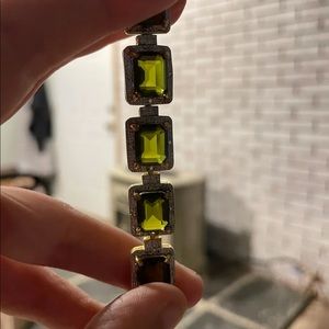 Gold plated Tanzanite bracelet